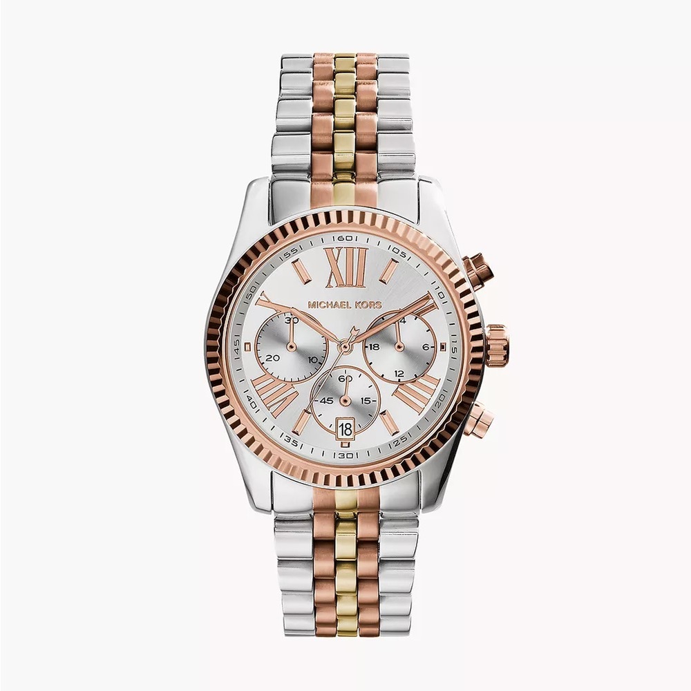 Michael Kors Tri-Tone Lexington Watch